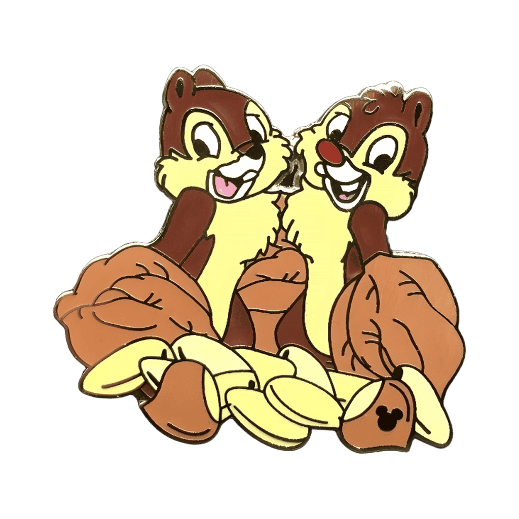 Chip and Dale acorn and walnuts Disney pin