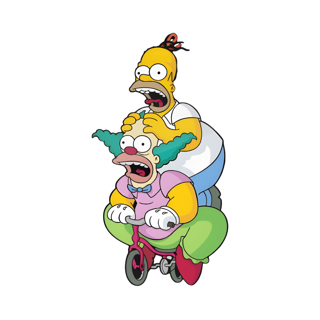 Krusty and Homer (875) Disney pin
