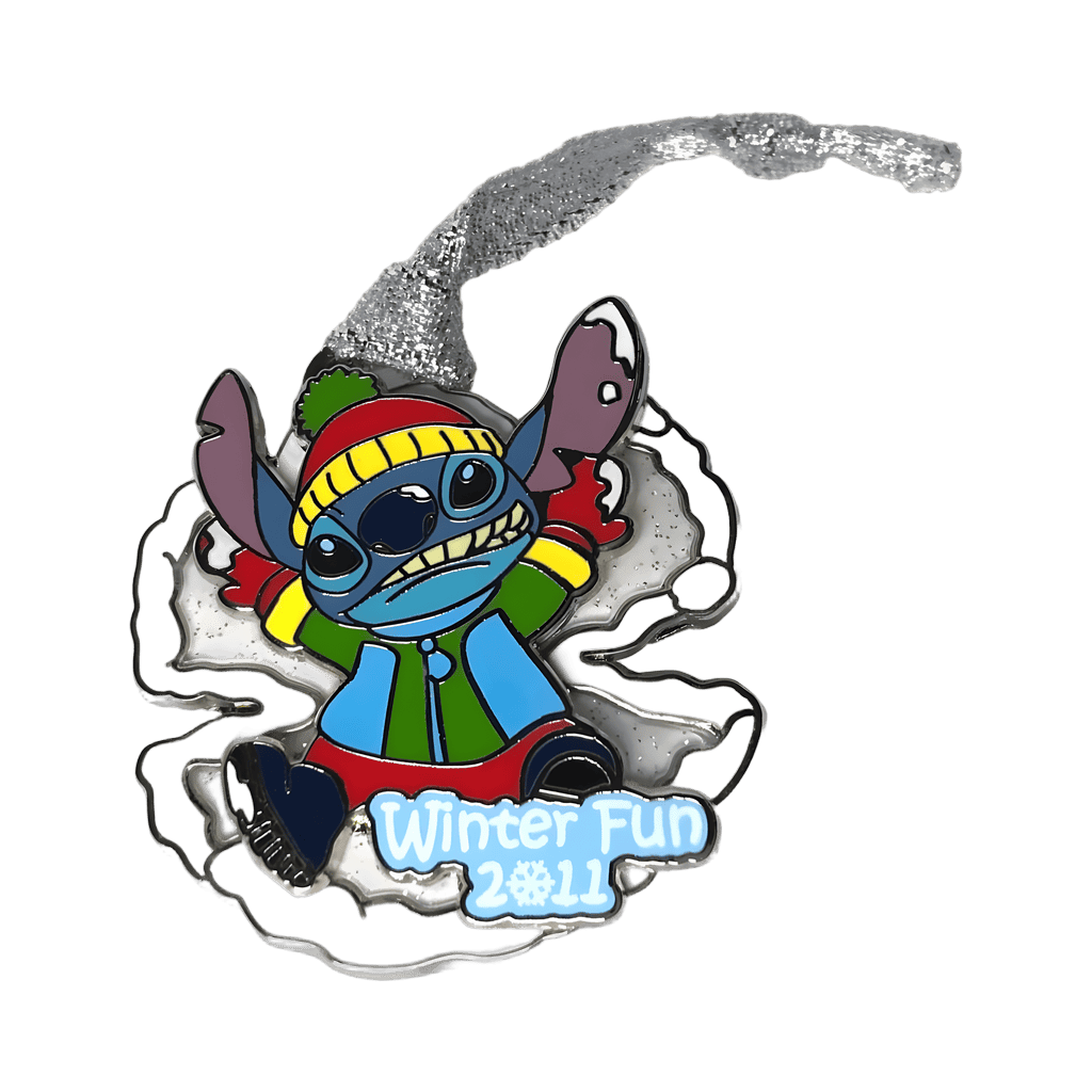 2011 - Stitch Making a Snow Angel Ornament Disney pin