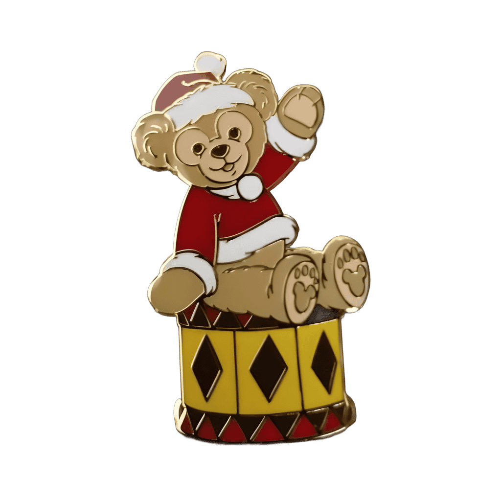 Santa Duffy Sitting on A Drum (Tambour) Disney pin