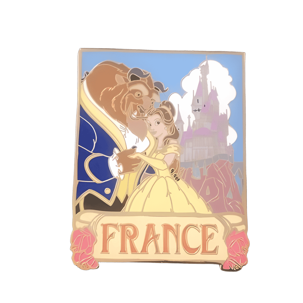 Belle & Beast France Disney pin