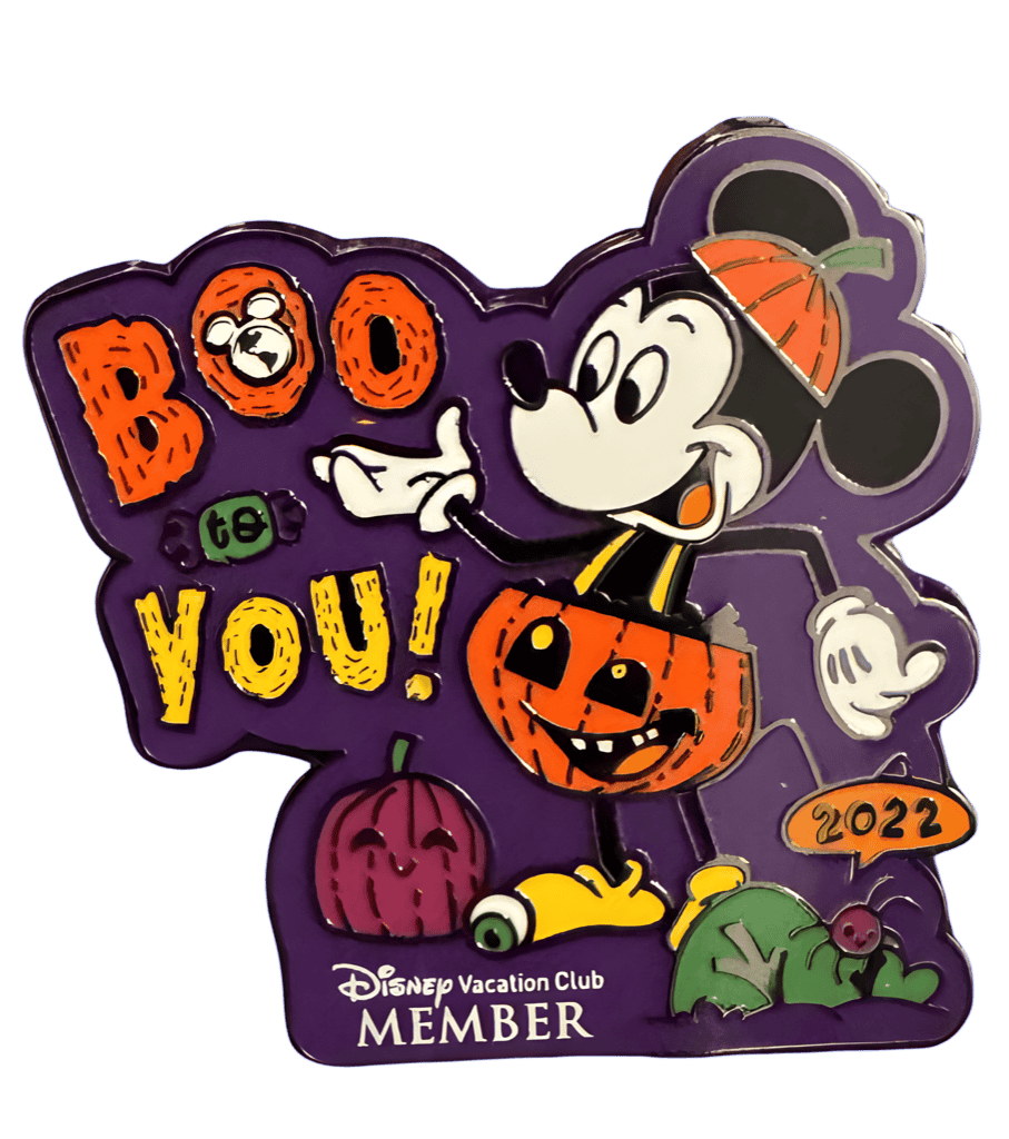 Boo to You! Mickey dressed as a pumpkin Disney pin
