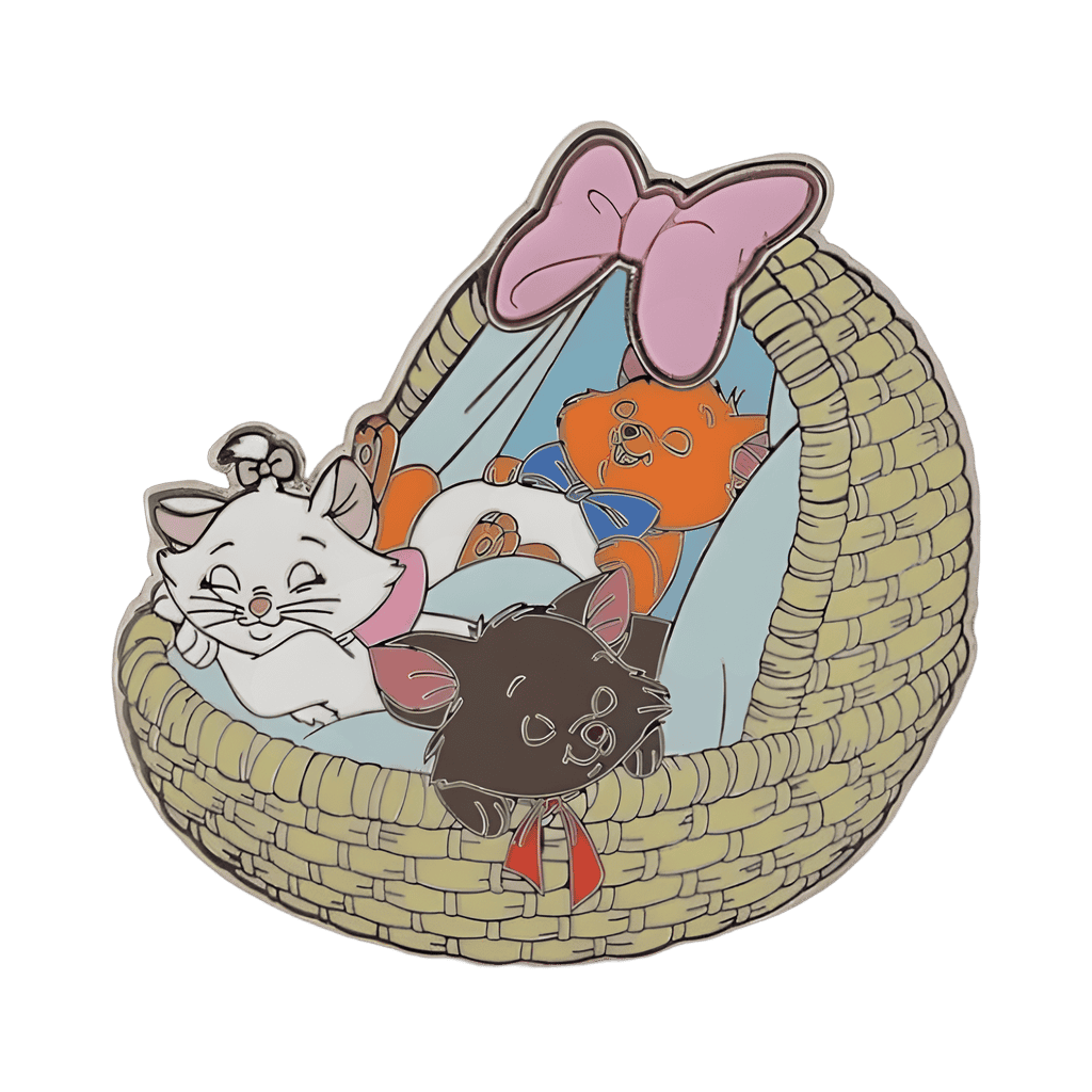 Kittens Sleeping in Basket Disney pin