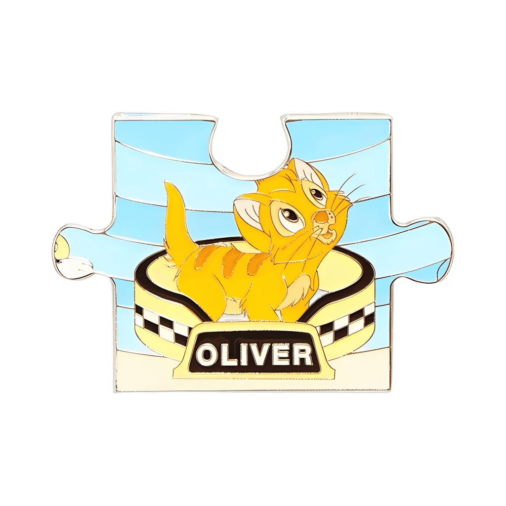 Oliver Puzzle Piece Disney pin