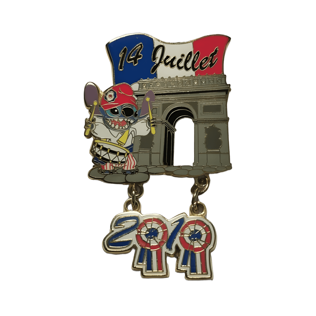 14 Juillet 2010 Stitch at the Arc de Triomphe Disney pin