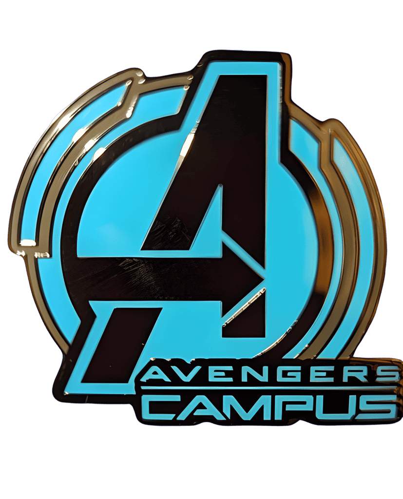 Avengers Campus Logo Disney pin