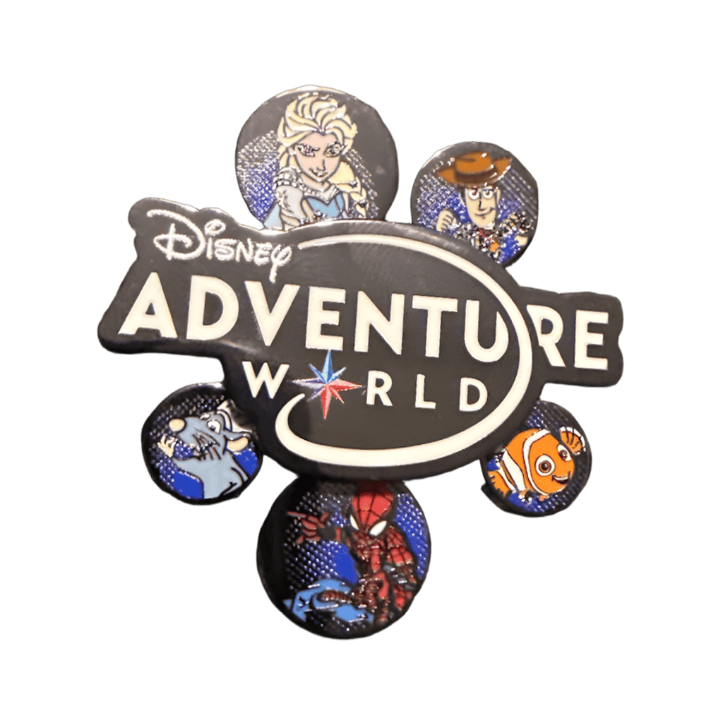 Spinner Adventure World Disney pin