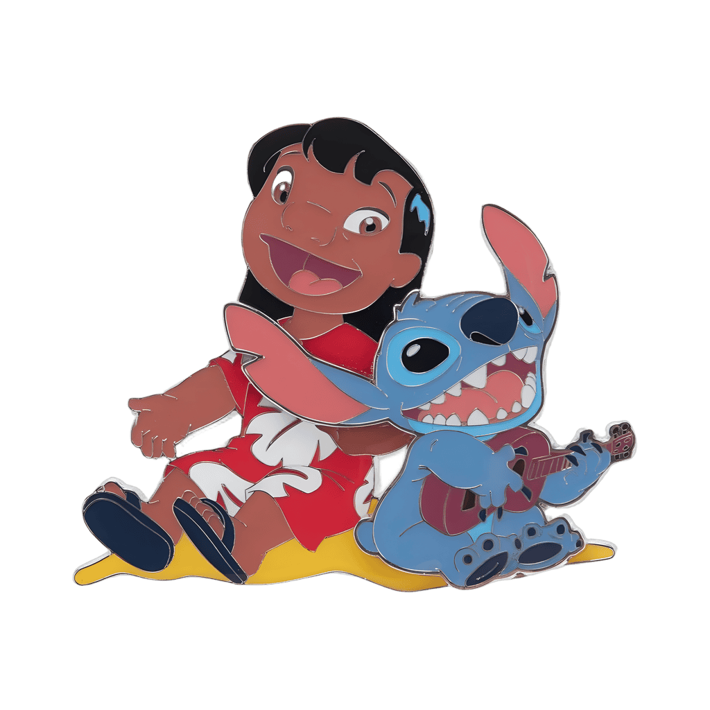Lilo and Stitch with Ukulele at Beach Disney pin