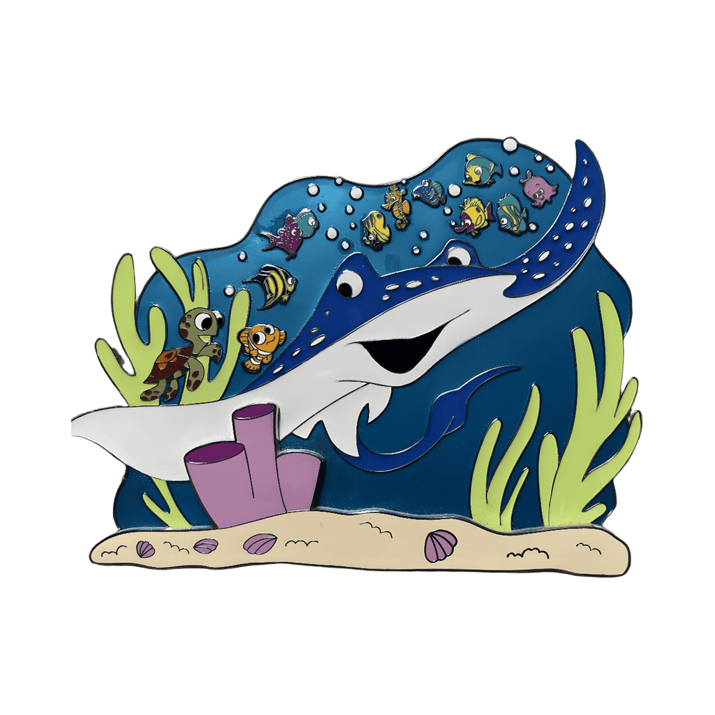 Mr. Ray, Nemo, Pearl and Squirt Disney pin
