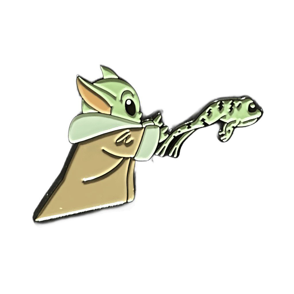 Grogu with frog Disney pin