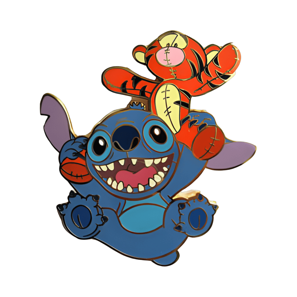 Stitch with Tigger doll Disney pin