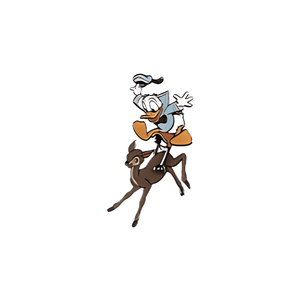 Days 13 Through 16 Pin Set - Donald Riding Deer Disney pin