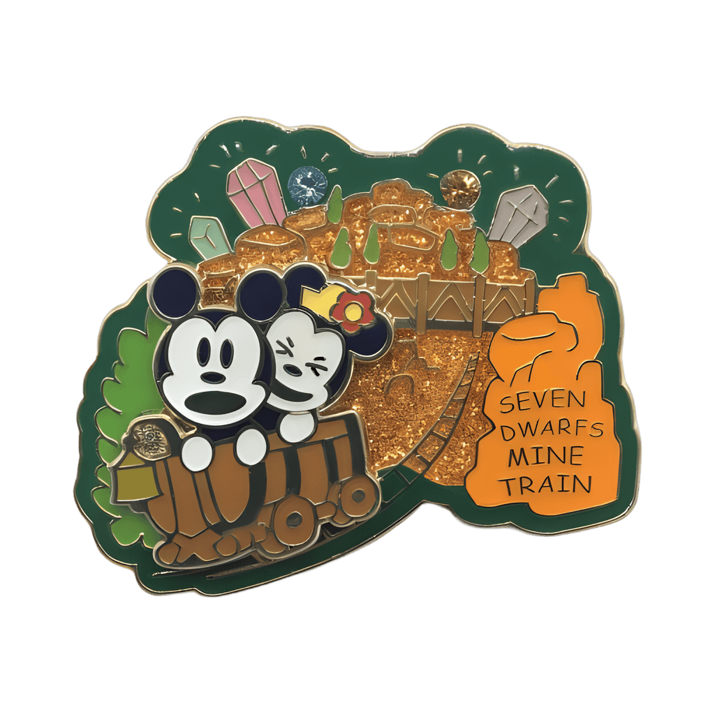 Seven Dwarfs Mine Train Mickey and Minnie Disney pin