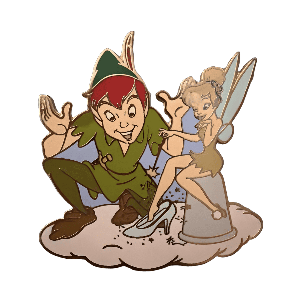 Tinker Bell Trying On Cinderella's Slipper Disney pin