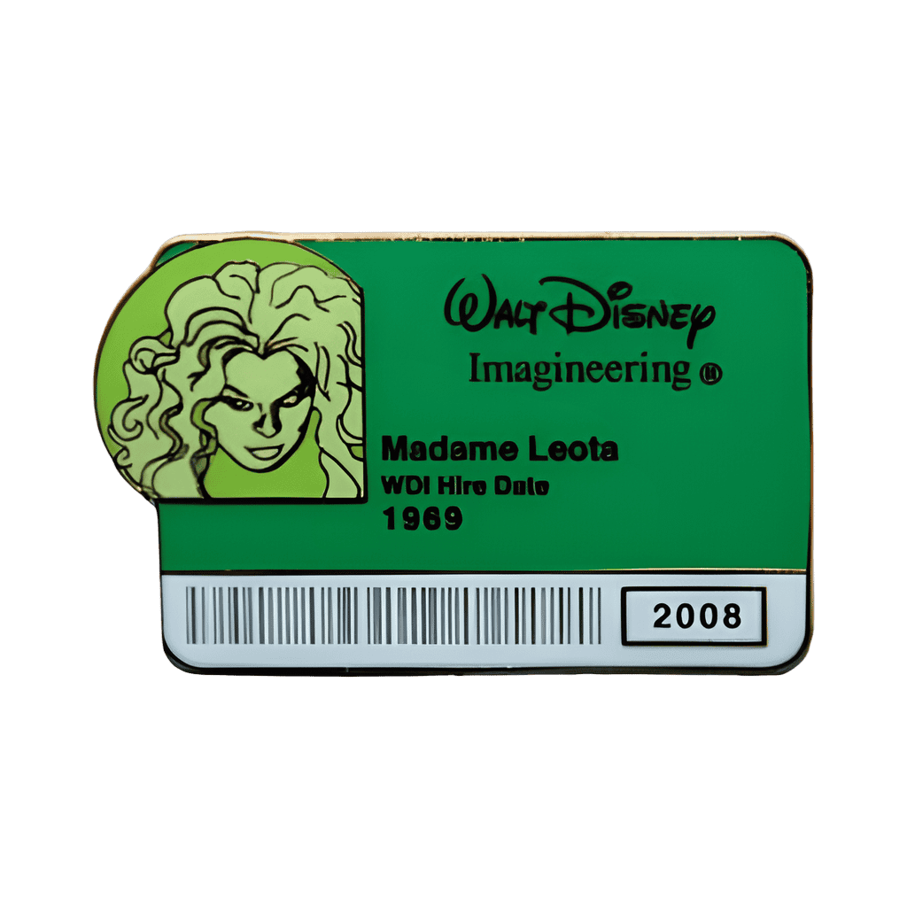 Madame Leota ID Badge Disney pin