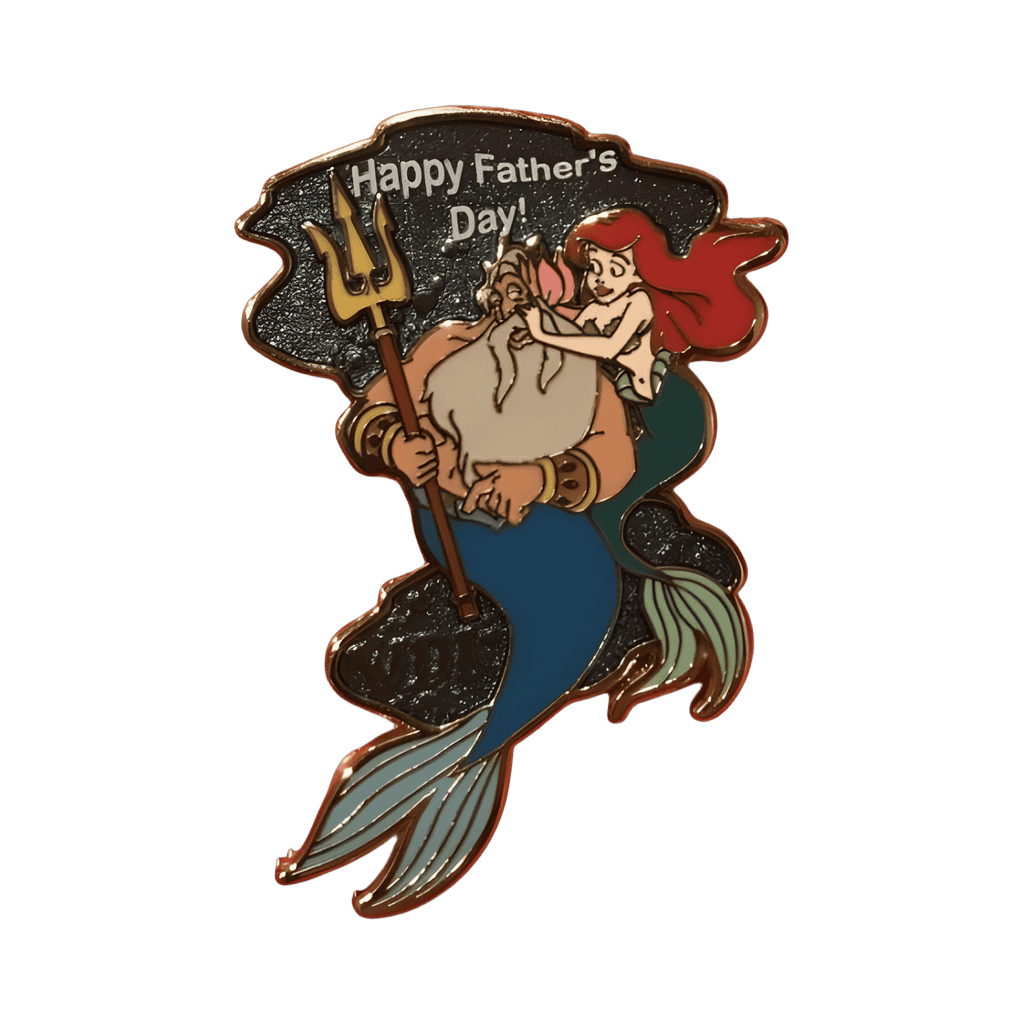 2012 - King Triton and Ariel with Flower Disney pin