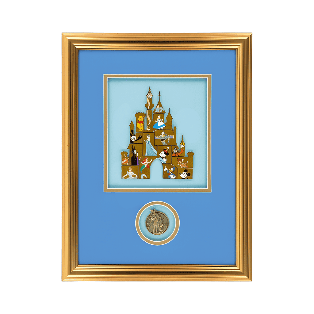 Castle Collection Framed Set with Completer Pin Disney pin