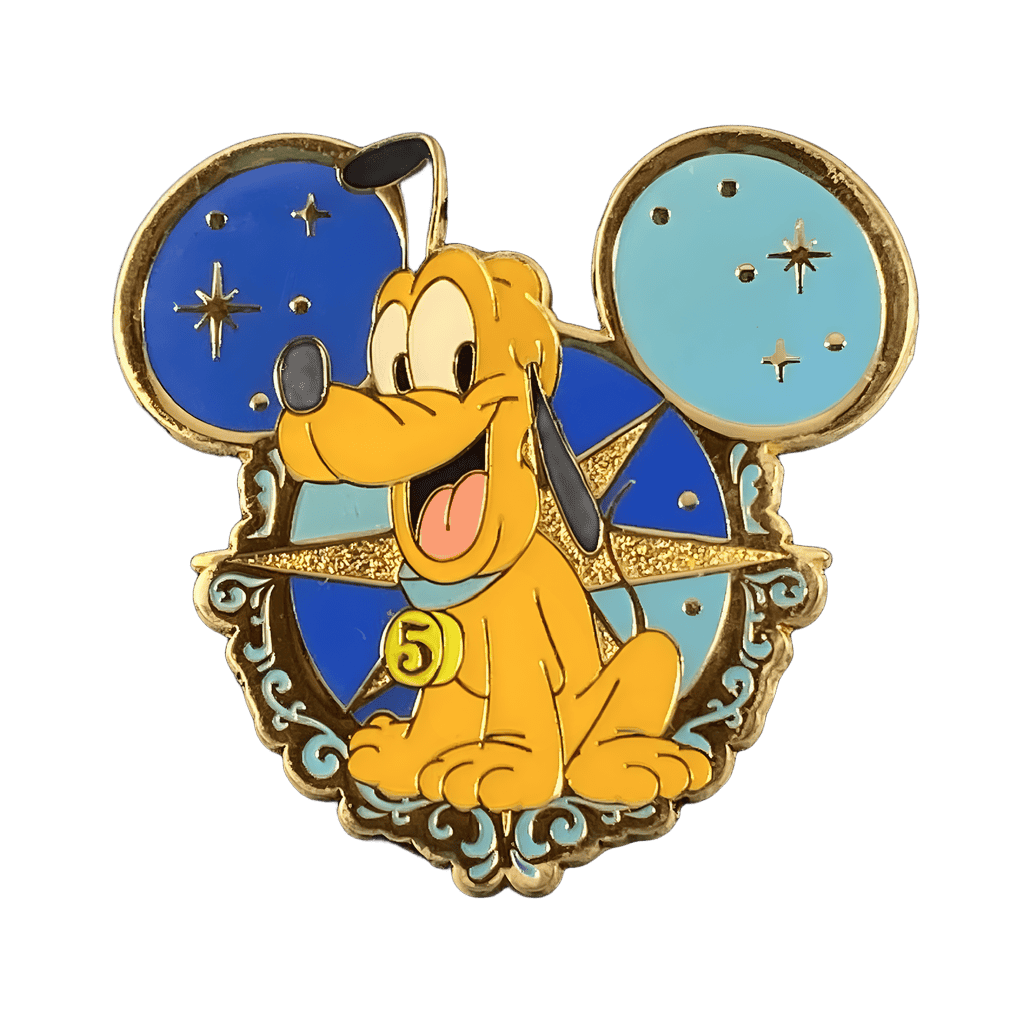 5th Anniversary - Mickey Icon - Pluto Disney pin