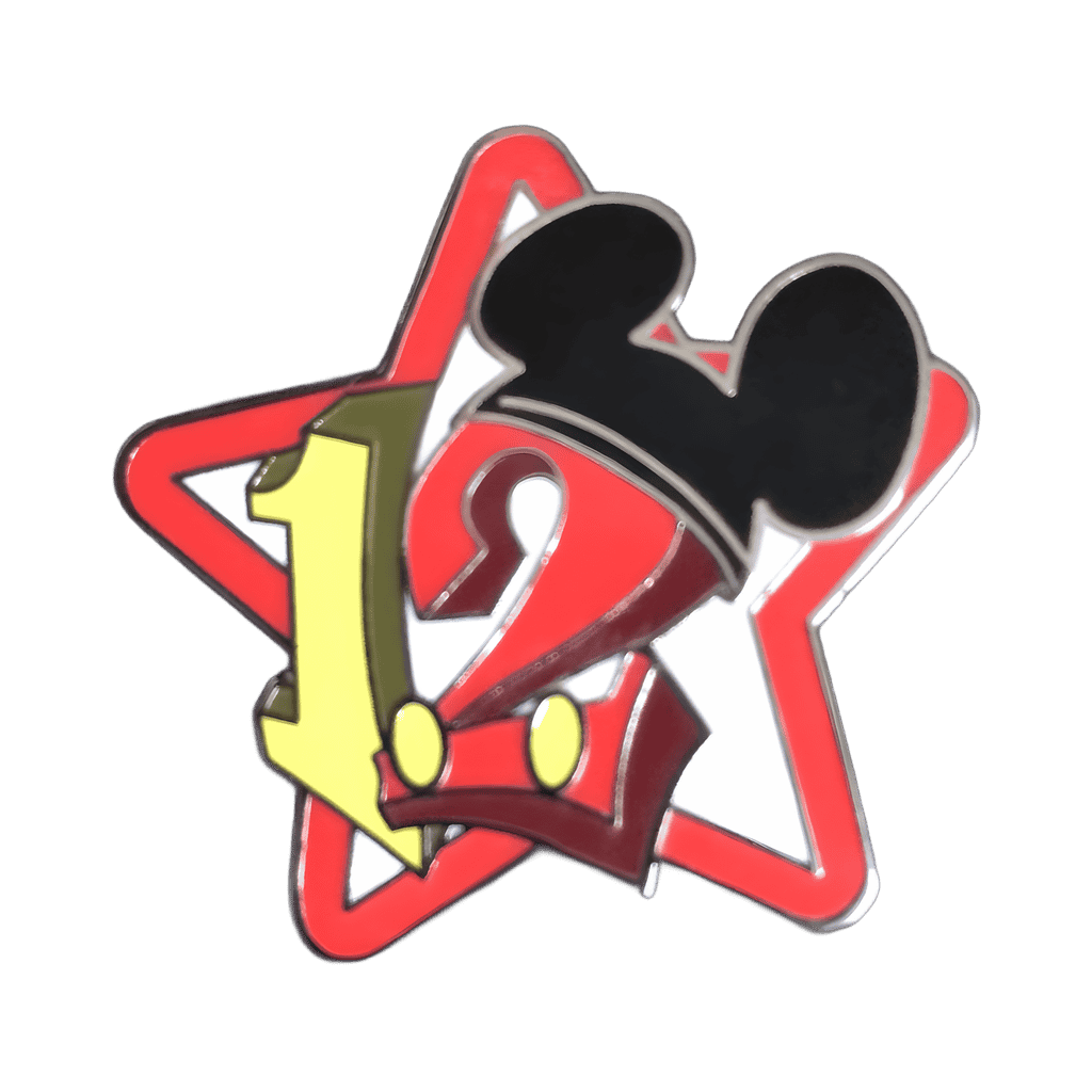 Red Border Star Disney pin
