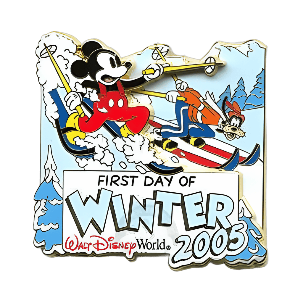 Mickey Mouse & Goofy First Day of Winter 2005 Disney pin