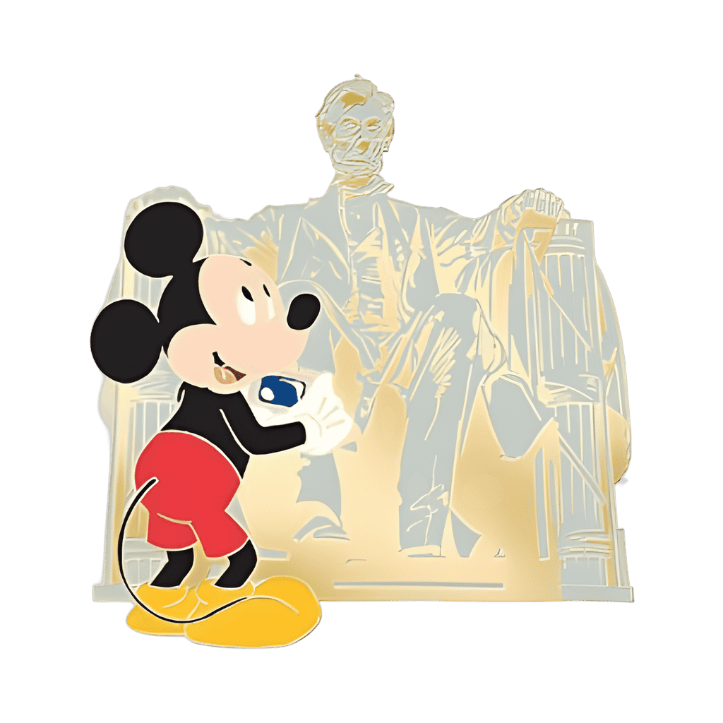 Mickey Mouse at the Lincoln Memorial Disney pin