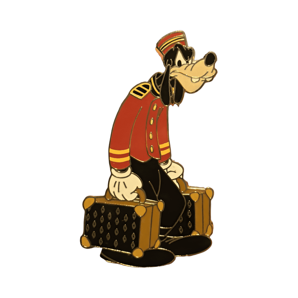 Bellhop Goofy with Luggage Disney pin