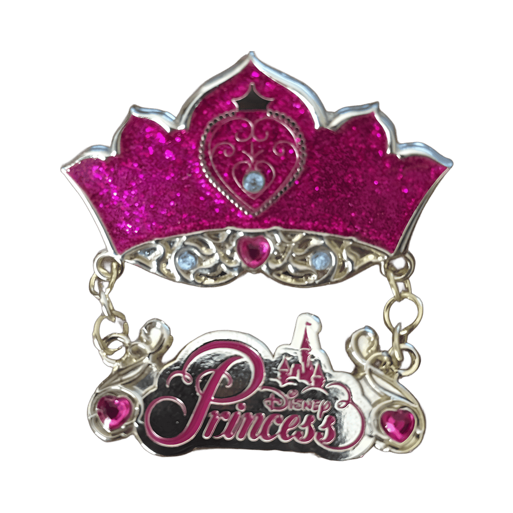 Pink Crown Dangle Disney pin