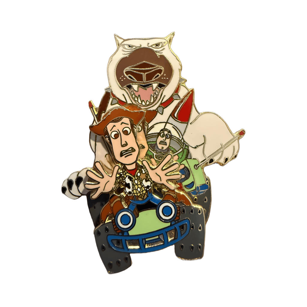Buzz & Woody Riding Remote Control Car Disney pin