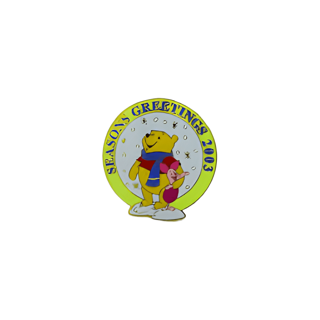 Seasons Greetings 2003 - Pooh and Piglet Disney pin