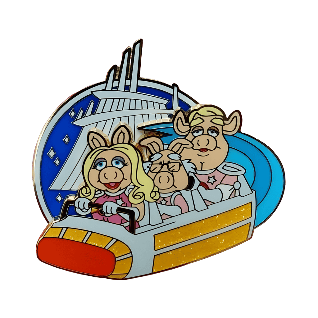 Pigs in Space Mountain Disney pin