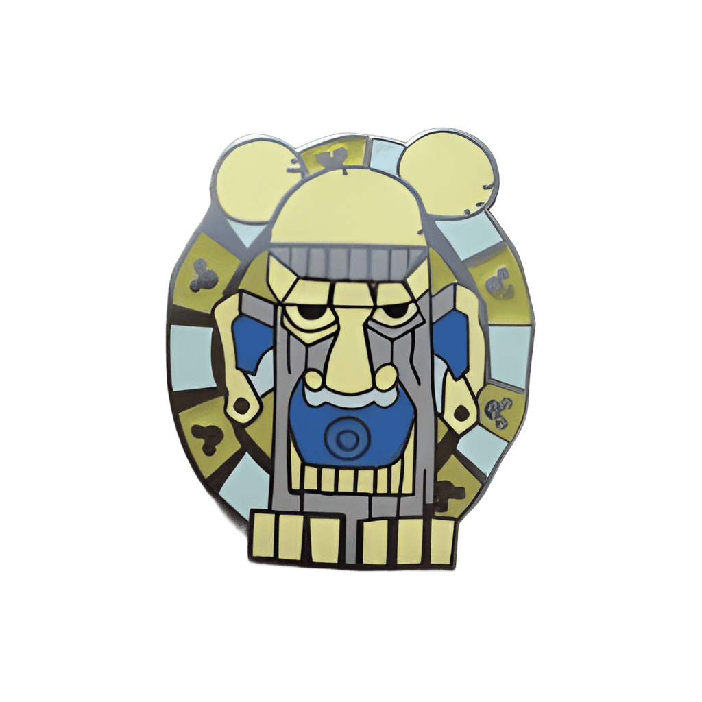 Blue and Cream Tiki Disney pin