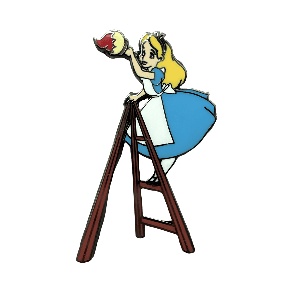Alice Painting on Ladder - Loungefly Disney pin