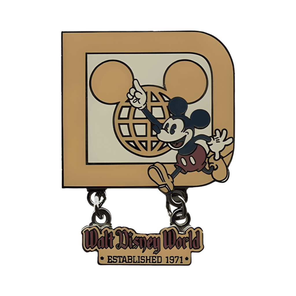 Mickey with Ear Globe D - Established 1971 Disney pin