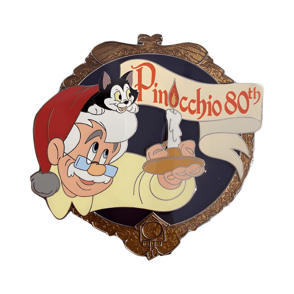 Gepetto and Figaro Disney pin