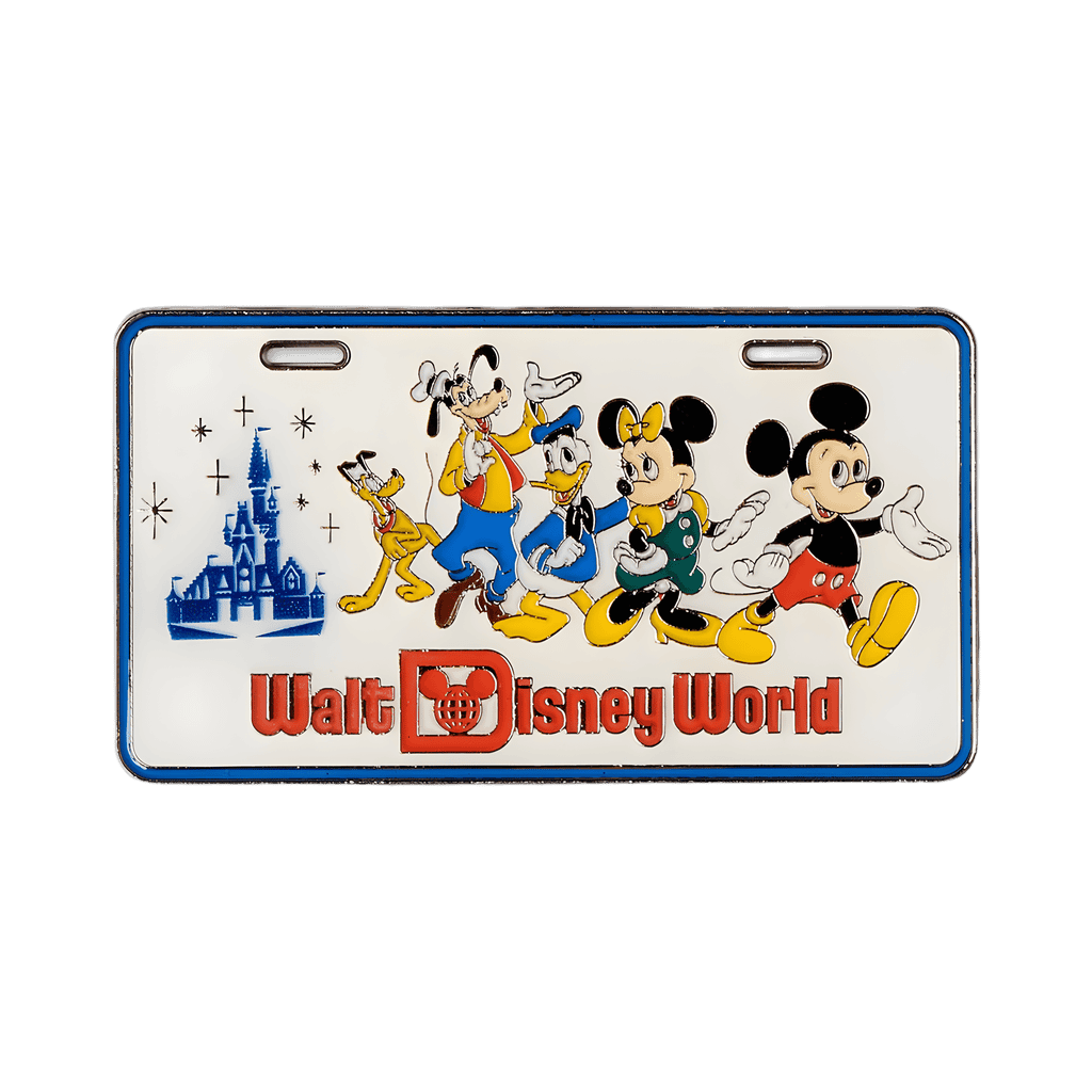 Mickey Mouse and Friends License Plate Pin Disney pin