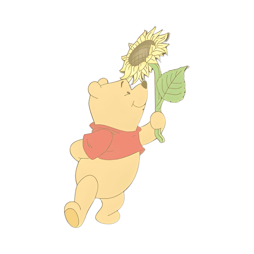 Winnie the Pooh with Sunflower Disney pin