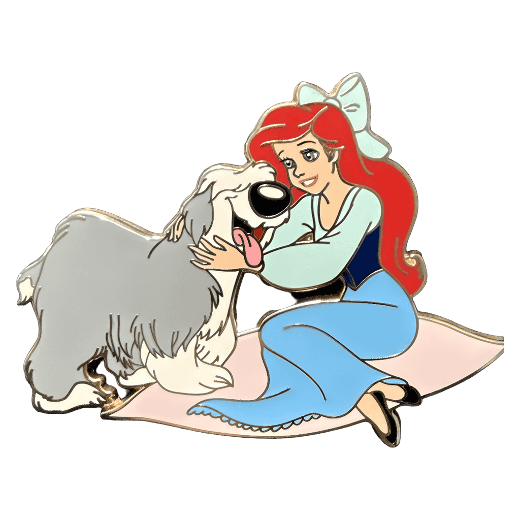 Ariel and Max Disney pin