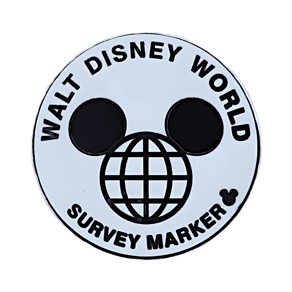 WDW Ear Globe Survey Marker Disney pin