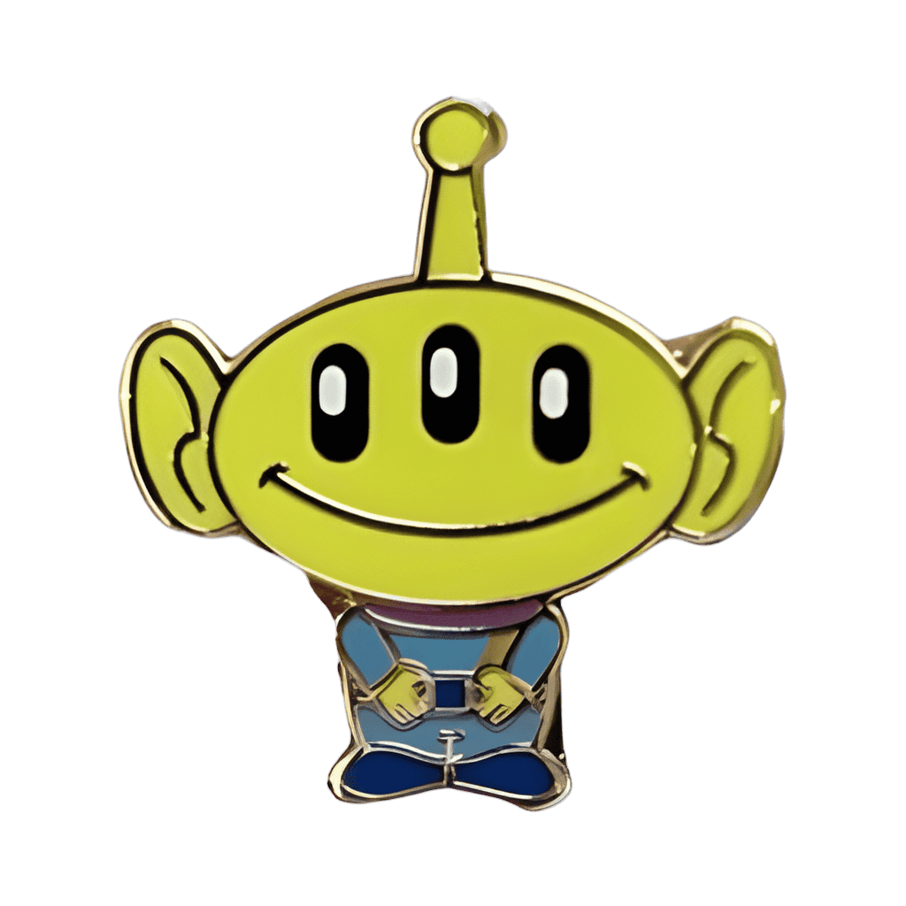 Alien mouth closed Disney pin