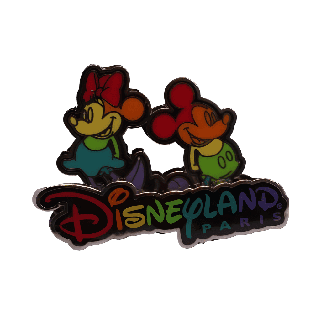 Rainbow Mickey and Minnie with DLP Logo Disney pin