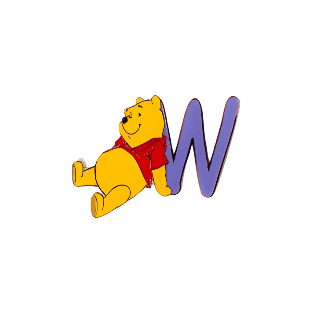 W is for Winnie the Pooh Disney pin