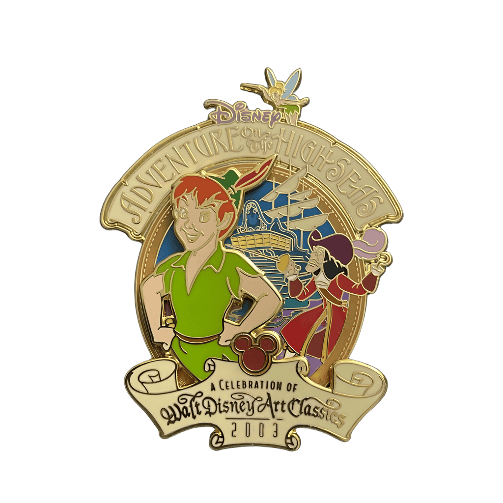 Peter Pan, Captain Hook, Tinker Bell Disney pin
