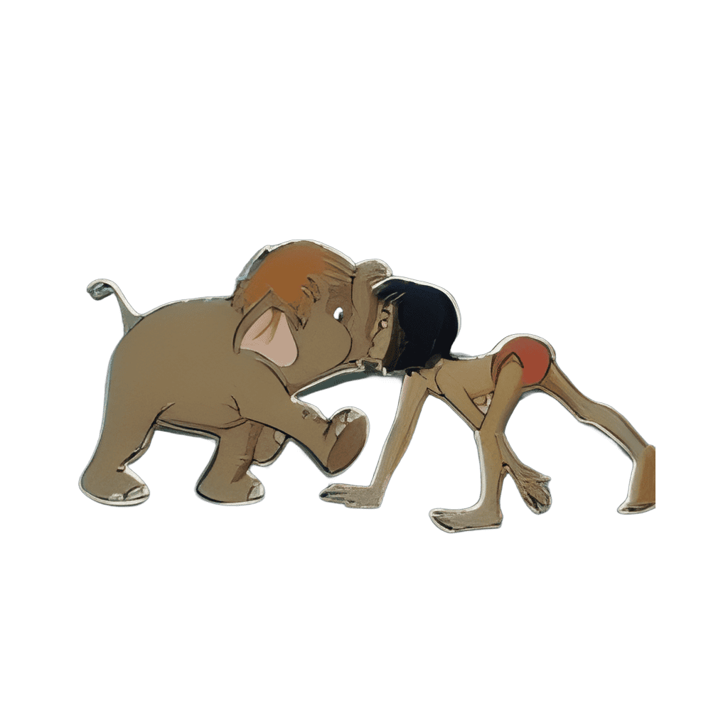 Mowgli and Hathi Jr. Disney pin