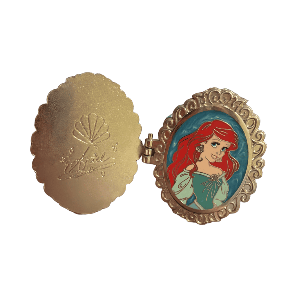 Ariel signature locket Disney pin