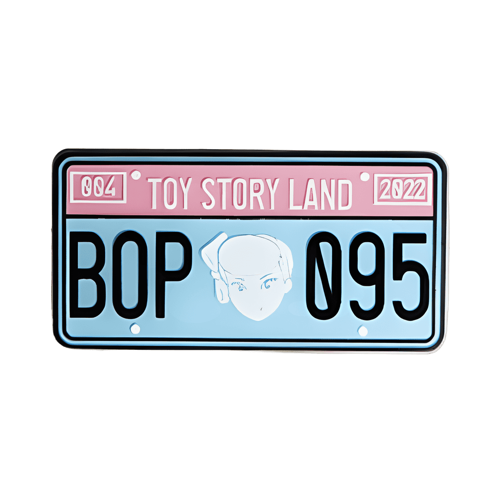 Bo Peep License Plate Disney pin