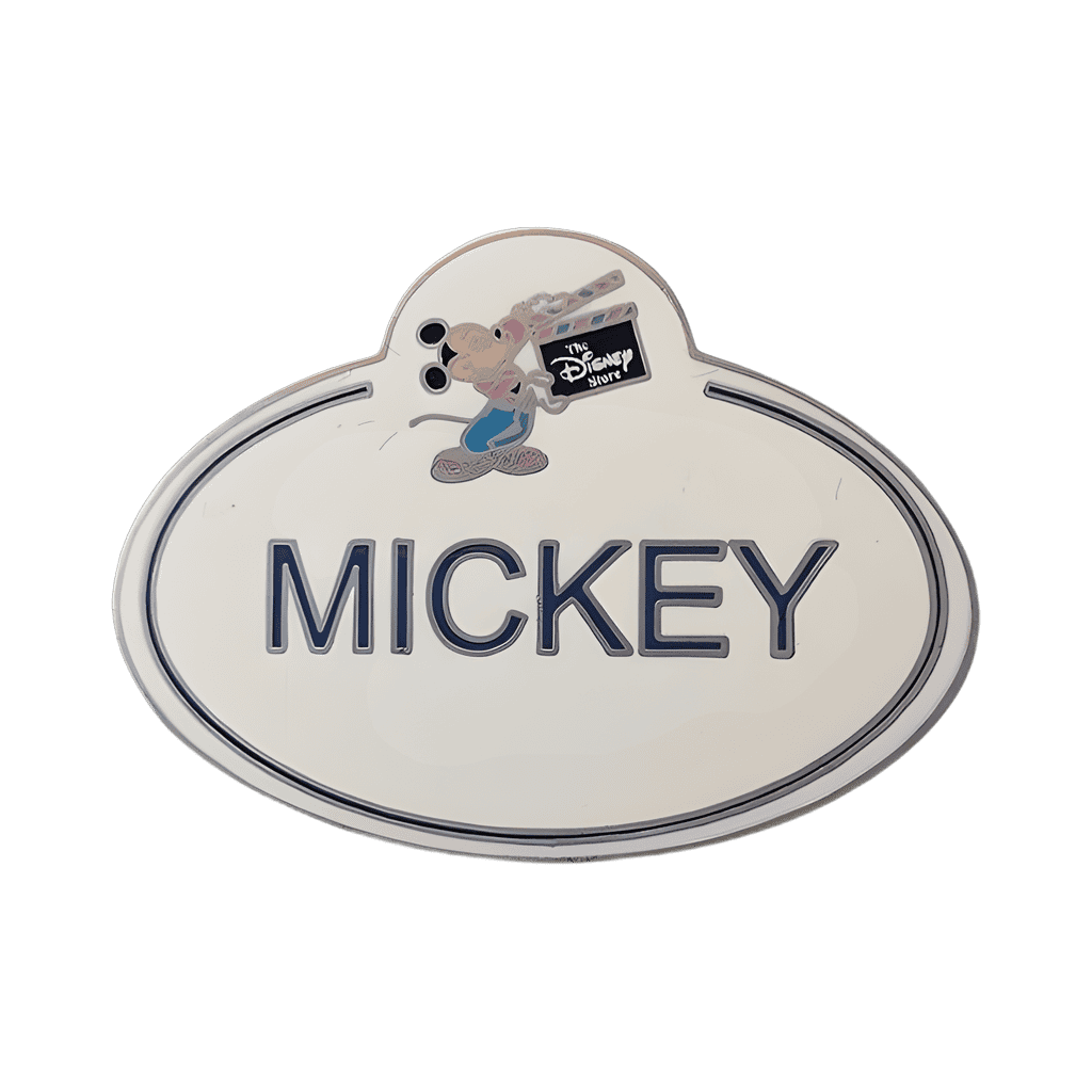 Mickey Name Tag Disney pin