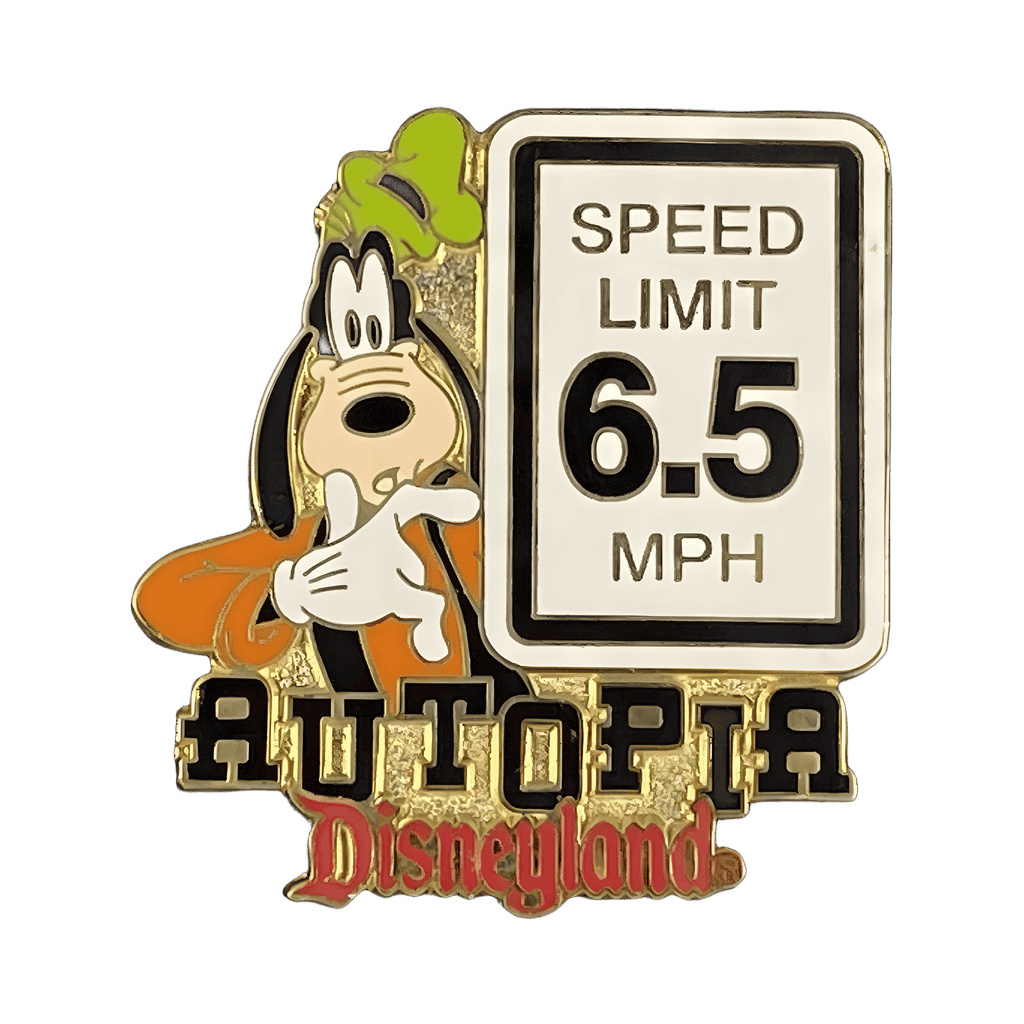 Speed Limit 6.5 MPH - Goofy Disney pin