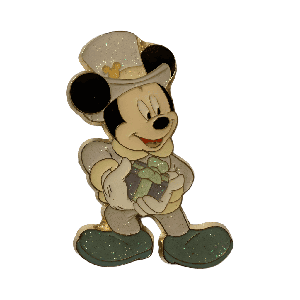 Mickey Christmas glitter outfit Disney pin