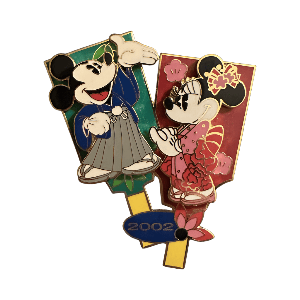 Mickey and Minnie New Years Hagoita Disney pin