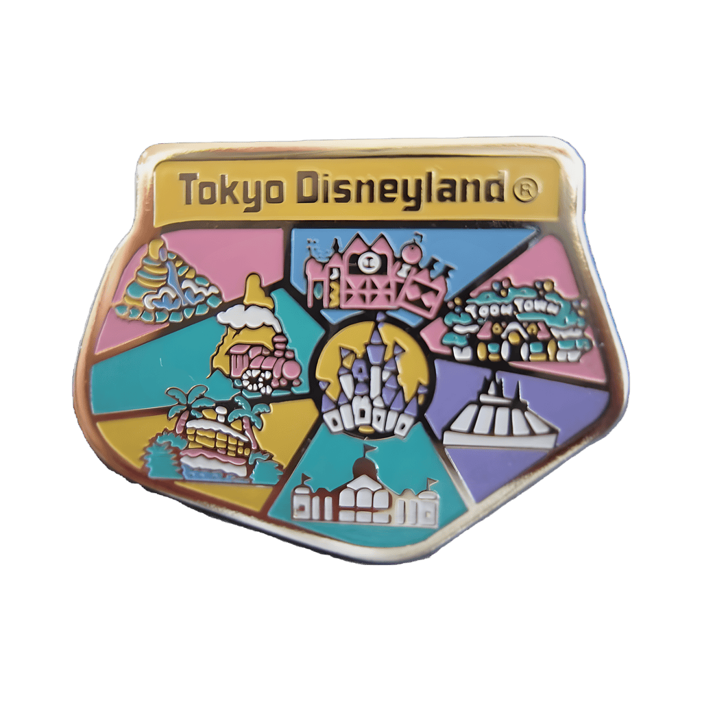 Tokyo Disney Resort Map — Pink Variant Disney pin
